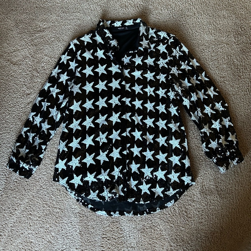 Nasty Gal Sequin Top